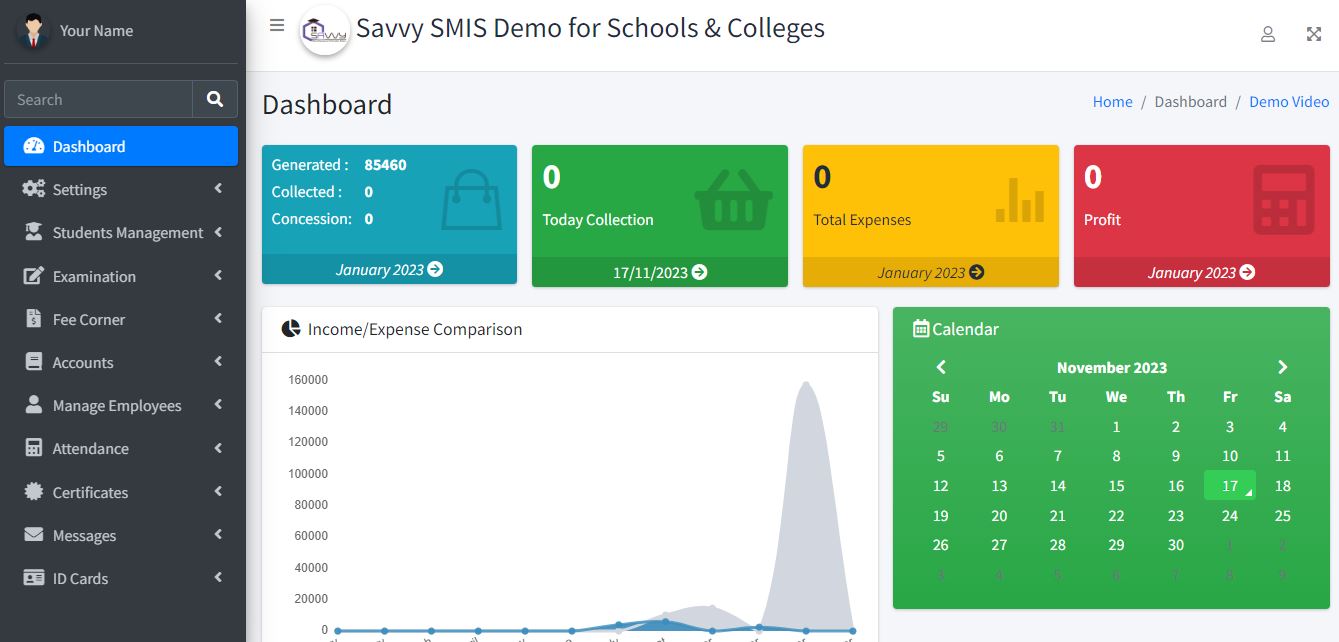 Savvy SMIS Demo